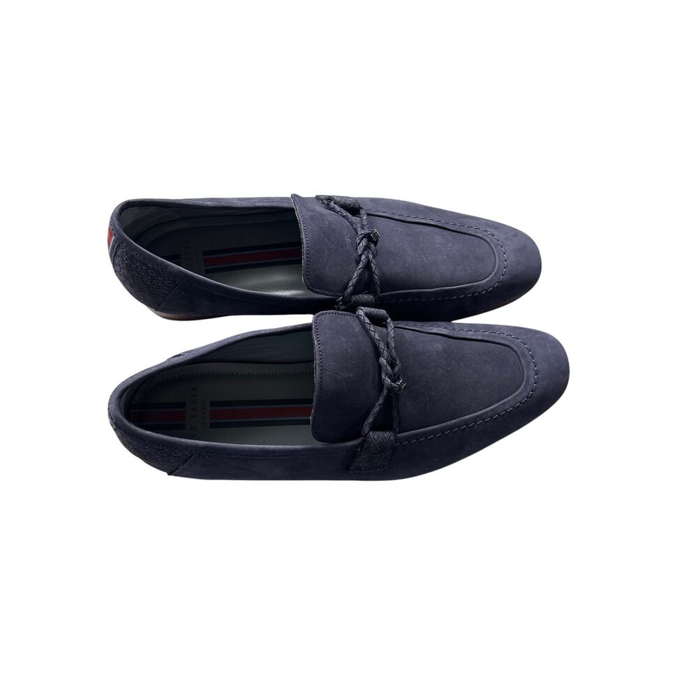 Ted Baker London Daveon Men's Size 8 Blue Leather‎ Suede Loafers Driving Shoes